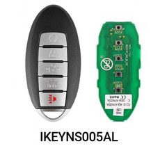 스마트키 Autel IKEY 범용 프로그래밍 가능 스마트 키 BMW 현대 닛산 크라이슬러 포드 혼다 제너럴 모터스 700 차량용, 5PCS, IKEYNS005AL, 1개