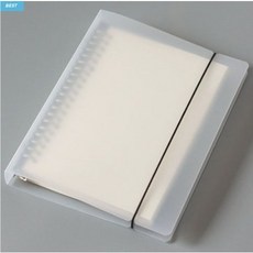 하프빅 반투명 바인더 노트 20공 26공 30공 A4 B5 A5 모눈 무지 도트, B5속지(인덱스)