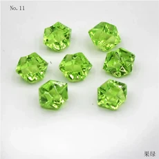 100pcs 다채로운 아크릴 플라스틱 투명 돌 크리스탈 바위 꽃병 필러 인공 색상 물고기 탱크 홈 웨딩 장식, 22 100pcs20