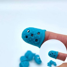 디쓰리포 두꺼운작업용골무 실리콘 손가락 골무, 핑크