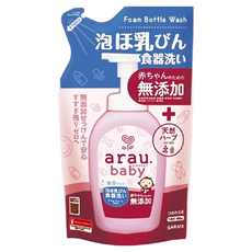 SARAYA arau. 愛樂寶 無添加奶瓶奶嘴清潔泡泡 補充包, 1包, 450ml