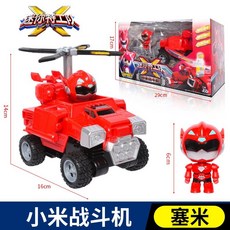 台灣熱賣 正版迷你特工隊 恐龍力量 變形合體 炫龍機甲獸王 力量機器人玩具, 【賽米】小米戰斗機, 1個