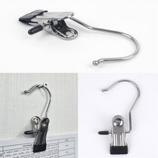 건shop디자인 다용도 싱글 집게 걸이 1P 모자걸이, 그레이, 1개