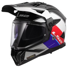 LS2 HELMETS 블랙 매트 어드벤처 블레이즈 포함 선쉴드 II 오토바이 스몰 헬멧, 미디엄, 유광 화이트.