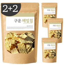 경주천년상회 구운 황금 메밀칩 구운버큇칩 메밀과자 스낵 건강간식 국내가공, 4개, 180g