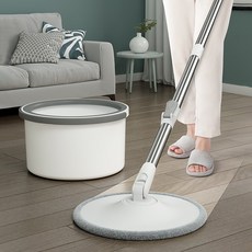 [Smtone]가정용 물걸레 청소기 물세척 가능 오염수 분리 인체공학적 디자인 2.5L 대용량 물통, 걸레3개(단품)