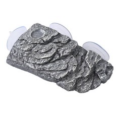 酷爬 烏龜浮島曬台 爬台 適用於魚缸造景, 1個, 仿树皮晒台, 100ml