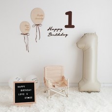 초대형 숫자 생일파티풍선 기념일, 1개, 퓨어화이트1