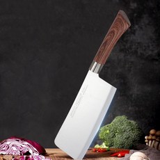 하이키친 우드스타일 중식도 미트클리버 사각 고기칼hoh4+8oaB