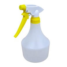 【千稷】長柄省力耐酸鹼噴霧瓶500ML 專業合成NBR橡膠 可調式噴嘴, 1套, 白黃色