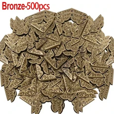쿠쿠스토어 도매 금속 책 코너 프로텍터 스크랩북 앨범 카드 파일 메뉴 DIY 사진 장식, 10 Bronze-500pcs