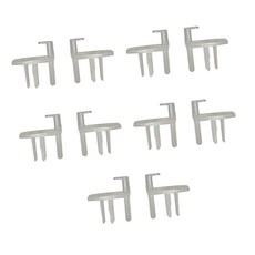 헤비 듀티 모터홈 레크리에이션 차량 여행 트레일러 블라인드 브래킷은 가볍지만 거친 도로 조건과 호환되며 설치가 간편합니다, 5 pairs, 1세트