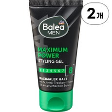 발레아 맨 맨 맥시멈 파워 헤어 젤 Balea Men Maximum Power Hair Gel 30ml, 2개