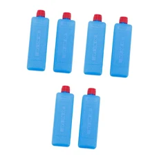 6개 재사용 가능 아이스팩 크리스탈 박스 에어쿨러용 아이스박스 팬용 음식 보관 냉동 블록 (야외용)