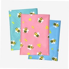 수예 방수코팅 원단-꿀벌 ATWD2A34F, 방수코팅 원단, 꿀벌(민트)