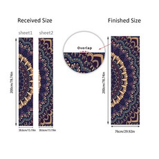 Funlife 奇幻曼陀羅門貼, 38.6×200CM×2PCS, N/A