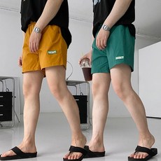 바캉스 남녀공용 비치 워터프루프 하프 반바지 팬츠