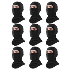 Xeoxarel 3팩 방한모 페이스 마스크 여름 쿨링 넥 게이터 자외선 차단 오토바이 스키 스카프 남성/여성용 카모 그린, 블랙_9