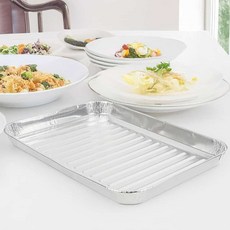 알미늄 구이판 3P 가정용 그릴팬 은박접시 불판 캠핑 숯구이팬