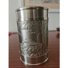 全新純錫茶葉罐 精美圖案 密封防潮保鮮 附原裝禮盒合格證, 如圖所示, 1個