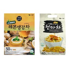 이레 스테비아 레몬 생강차 50T + 콘플레이크 벌꿀 천마차 40T, 12g, 1, 50
