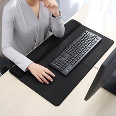 손목보호 마우스패드 키보드패드 장패드 손목 팔꿈치 쿠션 게이밍, 대형, 블랙, 1개