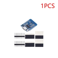 미니 소형 와이파이 개발 보드 ESP-12F ESP8266 D1 CH340G V2 USB Wemos Nodemcu Lua Iot 3.3V Met 핀 1-20, 16 Type c 1PCS