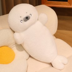 哄睡抱抱海豹毛絨玩具, 驚恐眼, 1個