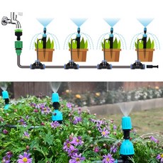 HK sell 워터핑 정원 텃밭 물주기 원터치 스프링클러, 10P, 1개