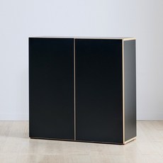 브루노 모어 2단 E0 수납장 800 1200 높은 수납장, 브루노 모어 블랙 800 2단, 블랙