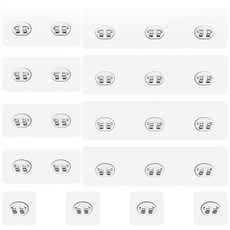 Jovware 벽 마운트용 업그레이드된 접착 후크 자체 접착 코너 선반 샤워 캐디 방수 욕실 및 주방용 와이어 후크 12팩, Jovware 벽 마운트용 업그레이드된 접착 후크, 자