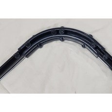 꿈에그린창 라운드코너 화이트 곡선레일 ㄱ자레일 라운드레일 이단레일2개이용 제작가능, 대소-1개, 블랙, 1개