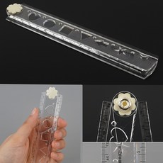 휴대용 접이식 자 30cm 플라스틱 눈금자 어린이 학용품