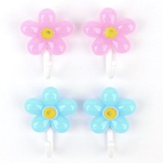 키즈카페 유치원 아이방 부척식 꽃모양 옷걸이 행거 4개