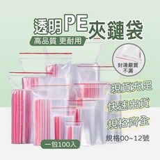 PE夾鏈袋【創新生活】收納袋 食物帶 夾鍊袋 食品級夾鏈袋 封口袋 袋子, 1個, PE夾鏈袋-8號-超取上限10包