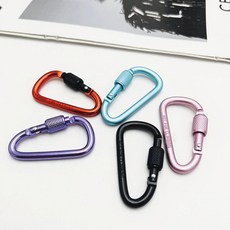 新品 鋁合金登山扣 快掛 加粗掛扣 副廠商品, 混發彩色, 1個裝