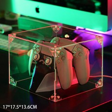 플스5 투명 케이스 보관함 먼지 방지 방수 커버 충격, 핸들커버(업그레이드 충전베이스 버전)