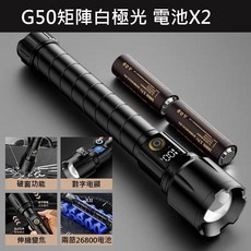 SKYFIRE 戰術手電筒 伸縮變焦 聚光燈, 1個, 手電筒+電池X2