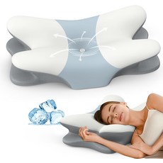 경추 목 베개 - 통증 완화를 위한 윤곽 메모리 폼 수면을 인체공학적 지지를 측면 침목 등 위 침목을 정형외과 침대