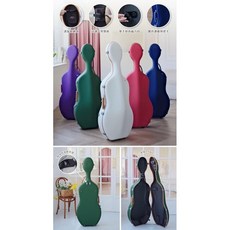 JML大提琴4/4碳纖維柔肌系列琴盒，輕巧堅固，內部柔軟保護，配件收納方便, 1個