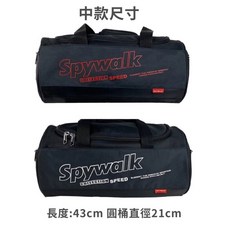 SPYWALK 輕盈健身旅行包 防水圓筒包, 1個, 中款-9119,白字, 白色