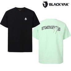 [블랙야크]25년SS 공용 반팔 클라이밍 공용 백면 레터링 반팔티 1BYRTMU903