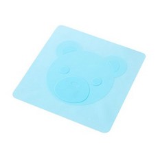 矽膠保鮮膜蓋 碗蓋 密封蓋 微波爐蓋子 食物蓋, 1個, 小熊 藍色18×18【直徑20cm以下】