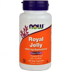 NOW Royal Jelly -- 1500 mg - 60 Capsules, 1개