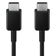Samsung三星 雙Type-C(USB-C)5A 高速原廠傳輸線 充電線 快速充電 耐用, 1個, 1.8米-黑色(EP-DX310)