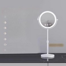 높이조절거울 확대거울 LED 화장대 조명 책상 USB, 1단계 화이트 22cm 10 라이트 메모리 5000mA
