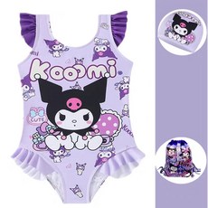 라움리에 여아 산리오 쿠로미 시나모롤 마이멜로디 원피스 수영복