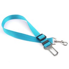 조절 애완 고양이 강아지 자동차 벨트 애완동물 시트 차량 가게 하네스 리드 클립 목줄, 1개, 2. 하늘색