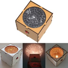 별자리 투영기 DIY 사계절 북극성 학습 관찰기 우드조립 실험세트 지구과학교구 어린이