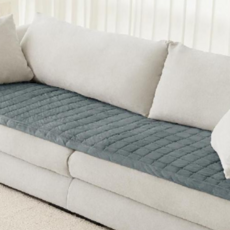 프리미엄 극세사 겨울용 쇼파 패드 러그 커버 보온 깔개 3인용_WFG6UOU